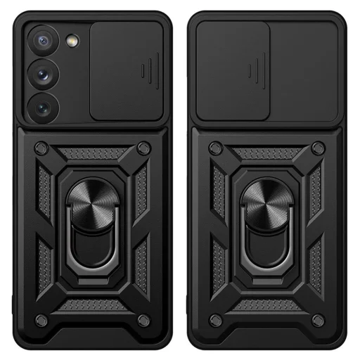 Hybrid Armor Camshield tok Samsung Galaxy S23+ tok kamerafedéllel rózsaszín - 8