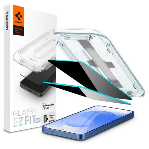 Spigen Glas.tr "Ez Fit" HD 2-pack Galaxy S24+ Plus / S25+ Plus privacy üvegfólia - 1