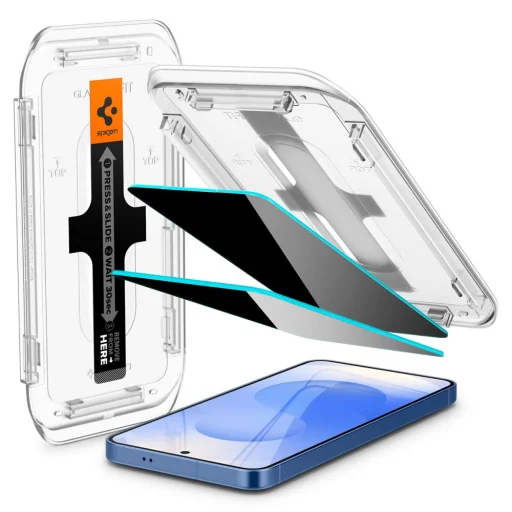 Spigen Glas.tr „Ez Fit” Hd 2-pack Galaxy S24 / S25 Privacy üvegfólia - 2