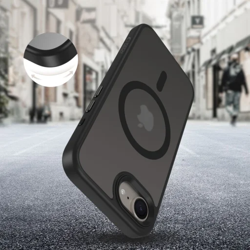 iPhone 16e Tech-protect Magmat Magsafe Matt Fekete tok - 4