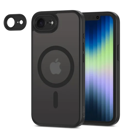 iPhone 16e Tech-protect Magcam Magsafe Matt Fekete tok - 2