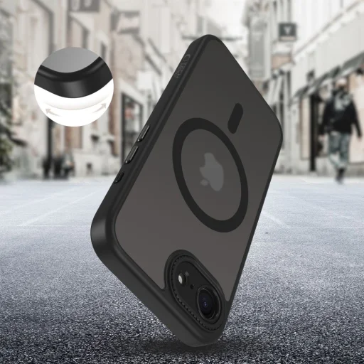 iPhone 16e Tech-protect Magcam Magsafe Matt Fekete tok - 5