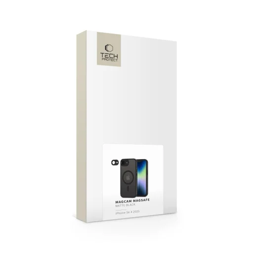 iPhone 16e Tech-protect Magcam Magsafe Matt Fekete tok - 6