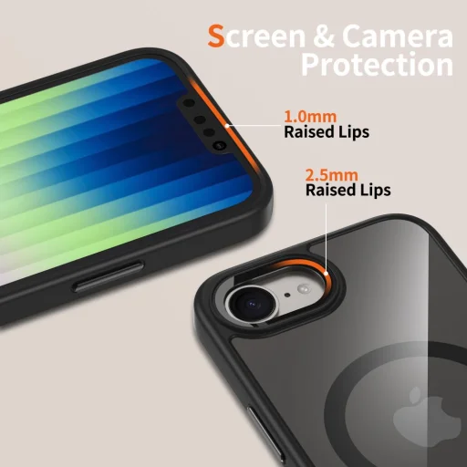 iPhone 16e Tech-protect Magmat Magsafe Fekete/átlátszó tok - 3