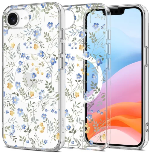 iPhone 16e Tech-protect Flexair Magsafe Spring Flowers tok - 1