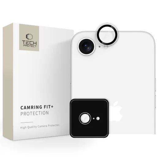 iPhone 16e Tech-protect Camring Fit+ átlátszó üvegfólia kamerára - 1