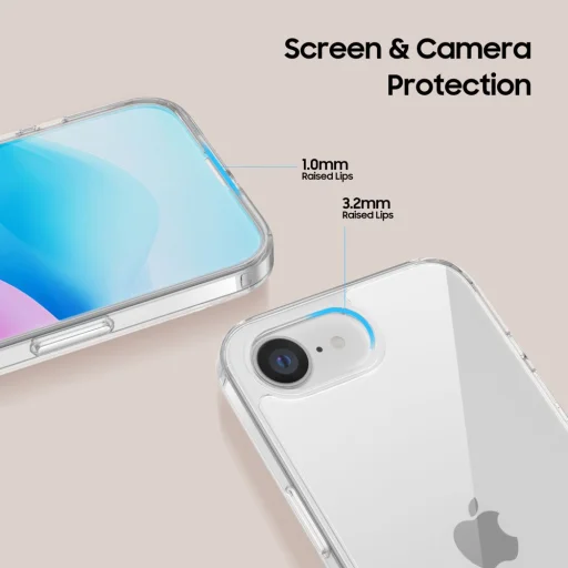 iPhone 16e Tech-protect Flexair Hybrid átlátszó tok - 4