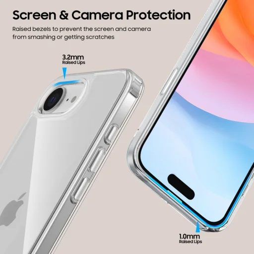 iPhone 16e Tech-protect Flexair Hybrid átlátszó tok - 5