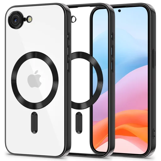 iPhone 16e Tech-protect Magflex Magsafe Shiny fekete tok - 1