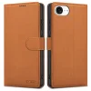 iPhone 16e Tech-protect Wallet Saddle Brown barna fliptok