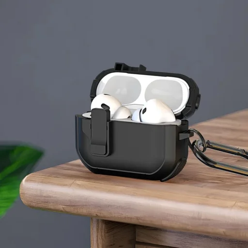 DUX DUCIS PECP - TPU+PC védőtok AirPods 4 fekete - 4