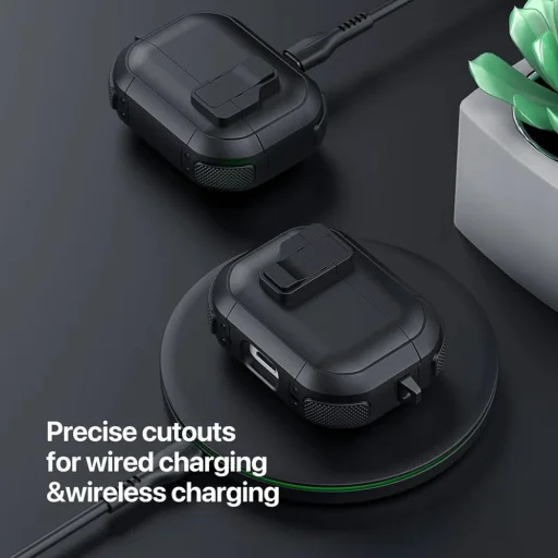 DUX DUCIS PECP - TPU+PC védőtok AirPods 4 fekete - 5