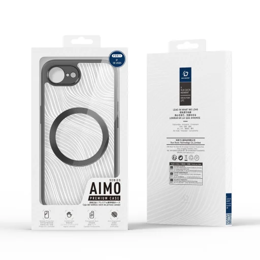 iPhone 16e DUX DUCIS tok AIMO MAG kompatibilis MagSafe-fel fekete tok - 3