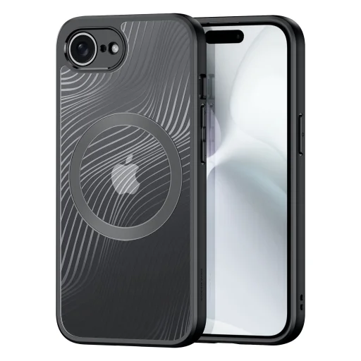 iPhone 16e DUX DUCIS tok AIMO MAG kompatibilis MagSafe-fel fekete tok - 1