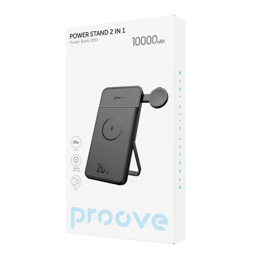 Proove power bank Power Stand 2 az 1-ben 20W 10000mAh fekete, töltőállomás - 3