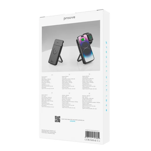 Proove power bank Power Stand 2 az 1-ben 20W 10000mAh fekete, töltőállomás - 5