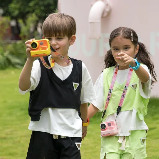 PICOCICI nyomtatós gyerek kamera K27 sárga - 3