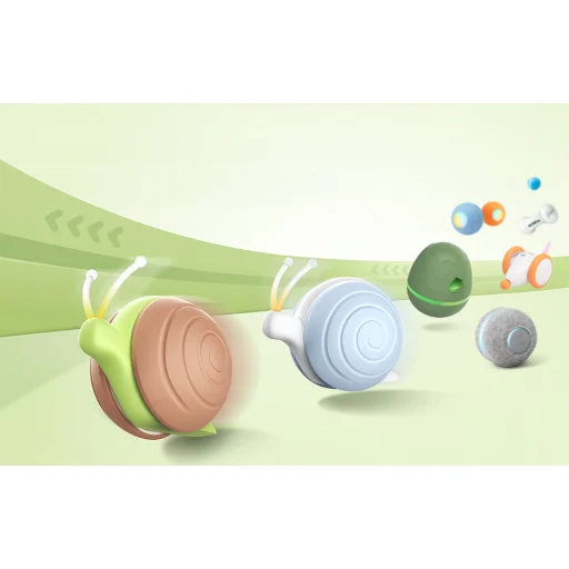 Cheerble Wicked Snail interaktív macskajáték (kék) - 6