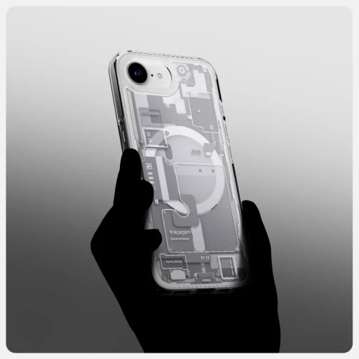  Apple iPhone 16e Fehér Spigen Ultra Hybrid Mag Magsafe Zero One tok - 10