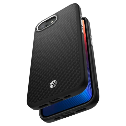  iPhone 16e Matt Fekete Spigen Enzo Aramid Mag Magsafe tok - 8