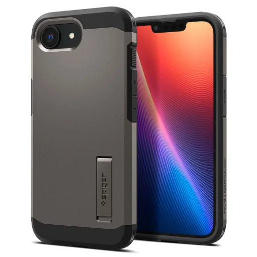  iPhone 16e Spigen Tough Armor Mag Magsafe szürke gunmetal tok - 1
