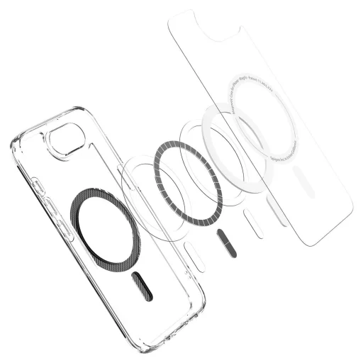  iPhone 16e Átlátszó Spigen Ultra Hybrid MagSafe tok Carbon Fiber - 4