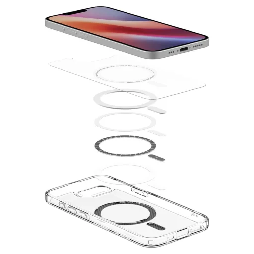  iPhone 16e Átlátszó Spigen Ultra Hybrid MagSafe tok Carbon Fiber - 7