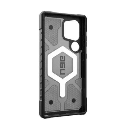 UAG Pathfinder Clear Magnet tok Samsung Galaxy S24 Ultra 5G-hez mágneses modullal - szürke - 2
