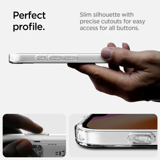  Apple iPhone 16e Átlátszó Spigen Ultra Hibrid Mágneses Kiegészítő tok Neo One-hoz - 13