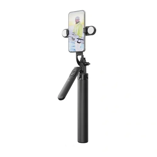 WiWU - Selfie bot Wi-SE012 állvánnyal és dupla LED világítással - 1