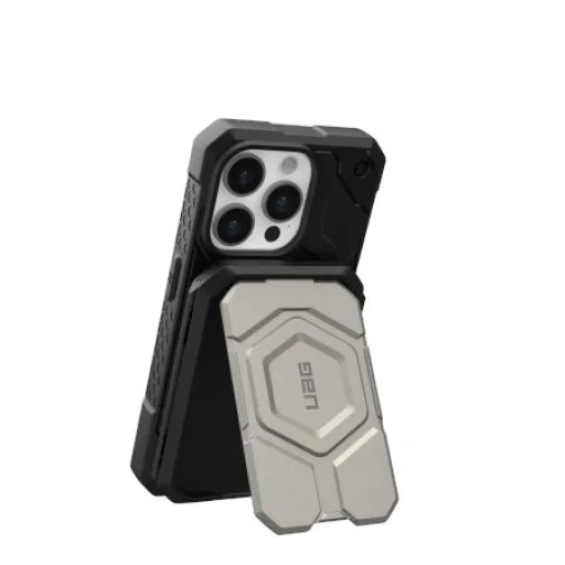 UAG Mágneses Pénztárca MagSafe Kompatibilis Állvánnyal - Titán - 3