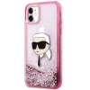 Karl Lagerfeld Glitter Karl Head iPhone 11 tok - Pink thumbnail