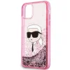 Karl Lagerfeld Glitter Karl Head iPhone 11 tok - Pink thumbnail