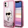 Karl Lagerfeld Glitter Karl Head iPhone 11 tok - Pink thumbnail
