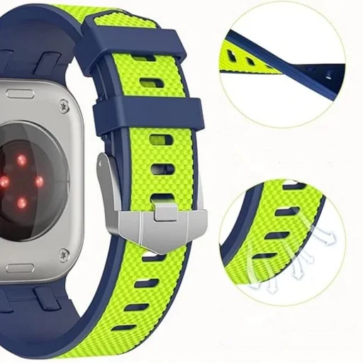 WiWU - Wi-WB015 Kylin Watch Szíj 42/44/45/49mm - fluoreszkáló zöld - 3