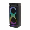 SAL PAR2100BT párty reproduktor, 80W, so zabudovaným akumulátorom a LED svetlom, BT TWS pripojenie, prehrávanie hudby z USB/microSD, FM rádio, karaoke, AUX a mikrofónové vstupy, dva bass-reflexové basové reproduktory, 2-pásmový, 3 reproduktory thumbnail