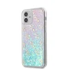 iPhone 12 mini Guess GUHCP12SLG4GGBLPI Liquid Glitter Hearts tok irizáló thumbnail