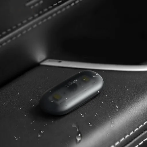 Baseus 2x vezeték nélküli öntapadós autós LED lámpa fekete (DGXW-01) - 14