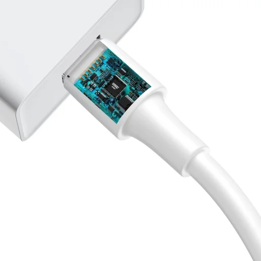 Baseus USB/USB-Type C kábel VOOC QC 3.0 5A 2m fehér (CATSW-G02) - 5