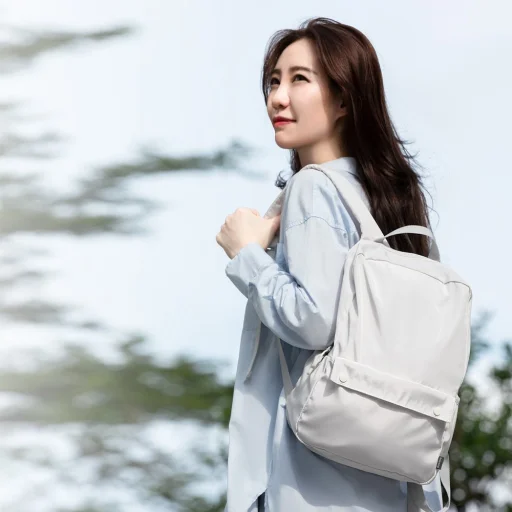 Baseus Basics Series 13'' laptop hátizsák, táska fehér (LBJN-E02) - 5