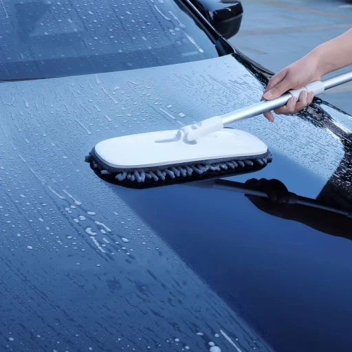 Baseus 2x cserélhető tisztító ruha autómosó nyélhez szürke (CRTB-A0G) - 11