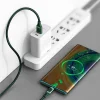 Baseus USB - USB Type C kábel Quick Charge, Power Delivery 5A 1m zöld (CATSS-A06) thumbnail