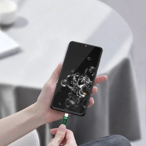 Baseus USB - USB Type C kábel Quick Charge, Power Delivery 5A 1m zöld (CATSS-A06) - 11