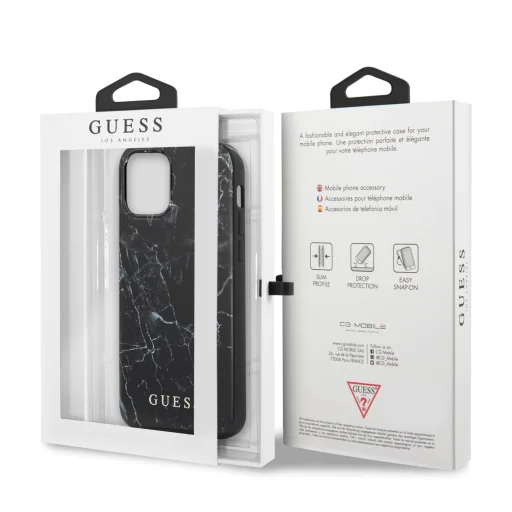 Guess GUHCP12LPCUMABK Marble tok iPhone 12 Pro MAX fekete - 2