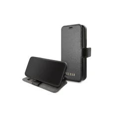 iPhone 12 Mini Guess GUFLBKSP12SIGLBK Iridescent fliptok fekete