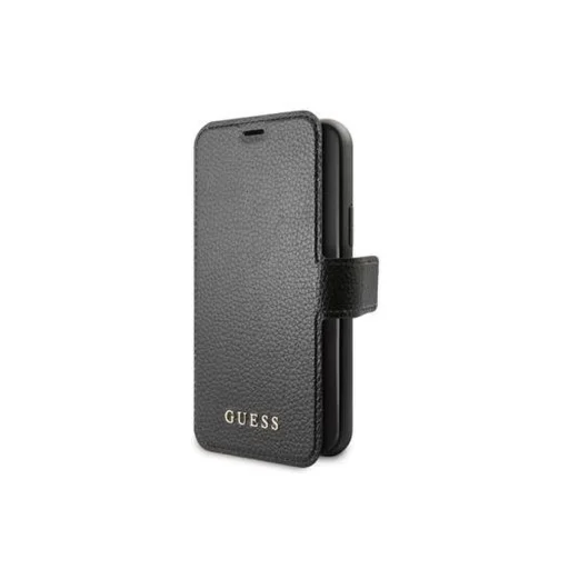 iPhone 12 Mini Guess GUFLBKSP12SIGLBK Iridescent fliptok fekete - 3