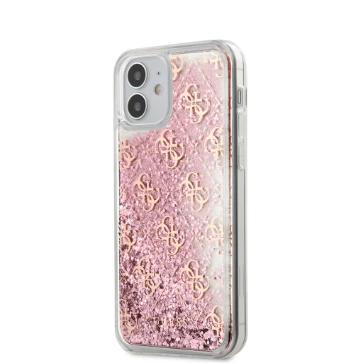 iPhone 12 mini Guess GUHCP12SLG4GSPG 4G Liquid Glitter tok pink - 1
