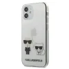 iPhone 12 Mini TPU/PC tok átlátszó Karl Lagerfeld KLHCP12SCKTR Karl Choupette thumbnail