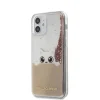 Karl Lagerfeld KLHCP12SPABGNU Liquid Glitter Peek a Boo iPhone 12 mini pink thumbnail