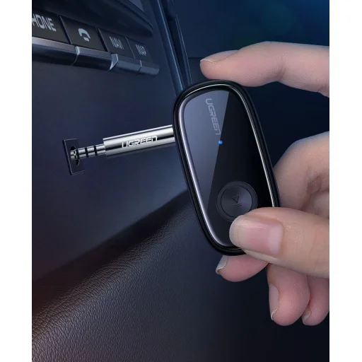 Ugreen Vezeték nélküli bluetooth audio adapter AUX aptX 3.5mm mini jack fekete (70304) - 13
